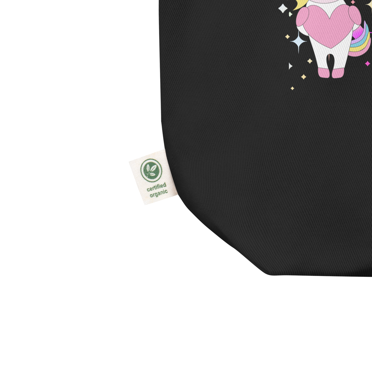 Eco Tote Bag – “Two Moons” Celestial Print | Reusable Cotton Shopping Bag | Voce Lindx
