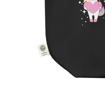 Eco Tote Bag – “Two Moons” Celestial Print | Reusable Cotton Shopping Bag | Voce Lindx