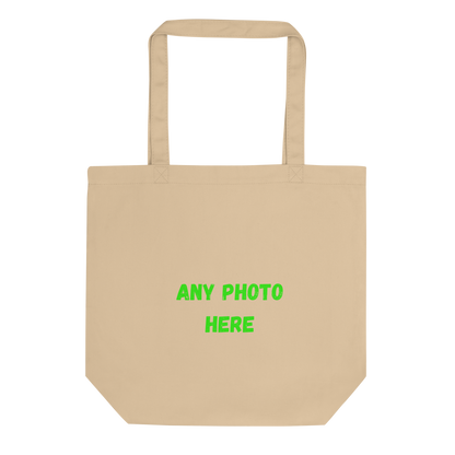 VOCE LINDX Eco Tote Bag – Upload Your Photo or Design – Reusable Cotton Canvas Shopper