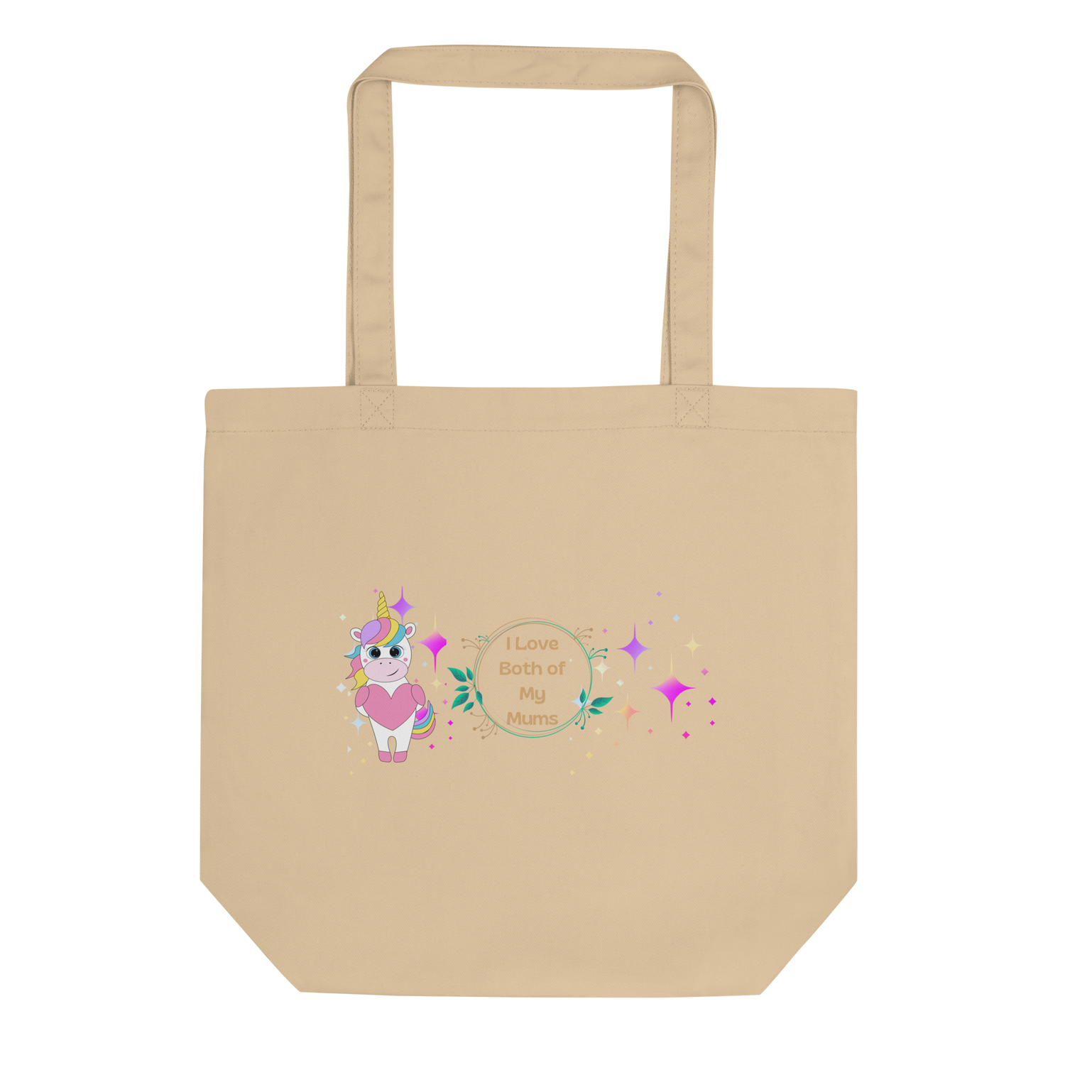 Eco Tote Bag – “Two Moons” Celestial Print | Reusable Cotton Shopping Bag | Voce Lindx