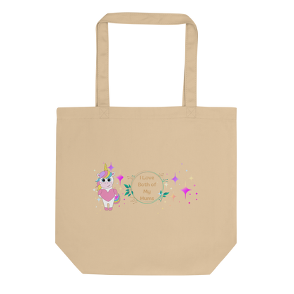 Eco Tote Bag – “Two Moons” Celestial Print | Reusable Cotton Shopping Bag | Voce Lindx