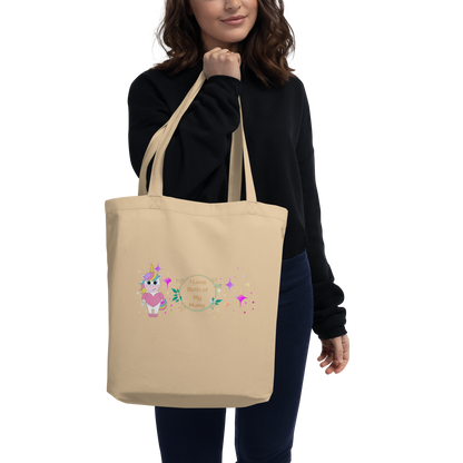 Eco Tote Bag – “Two Moons” Celestial Print | Reusable Cotton Shopping Bag | Voce Lindx