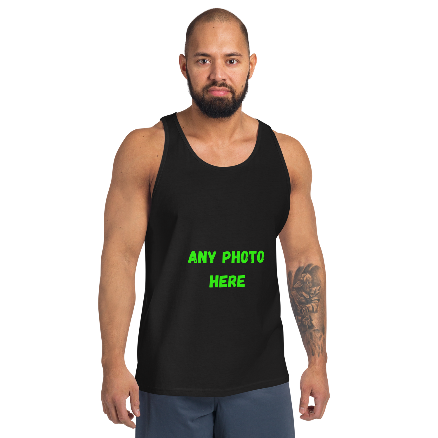 VOCE LINDX Short Sleeve T‑Shirt – Upload Your Photo or Image – 100 % Cotton Jersey, Personalised &amp; Comfortable