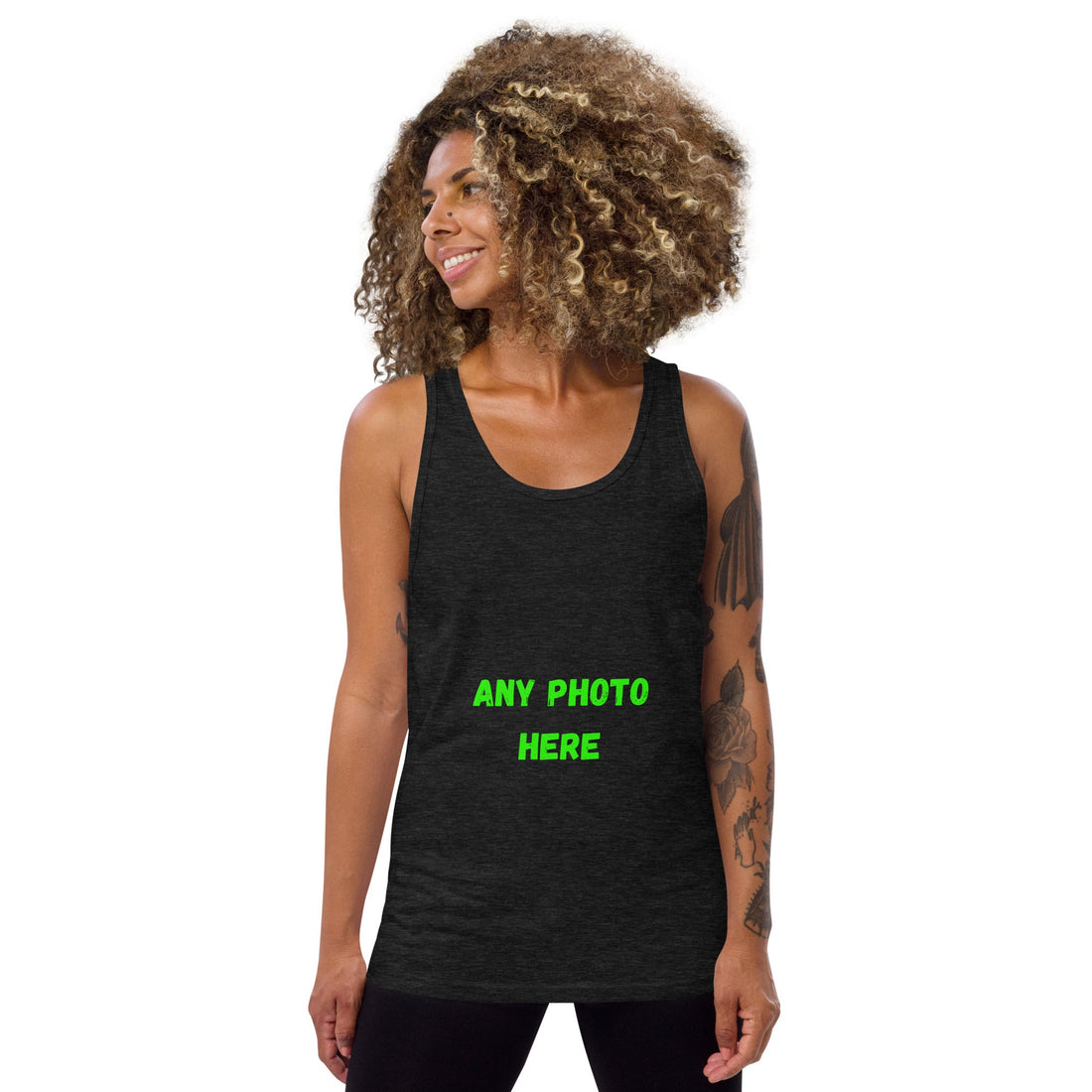 VOCE LINDX Short Sleeve T‑Shirt – Upload Your Photo or Image – 100 % Cotton Jersey, Personalised &amp; Comfortable