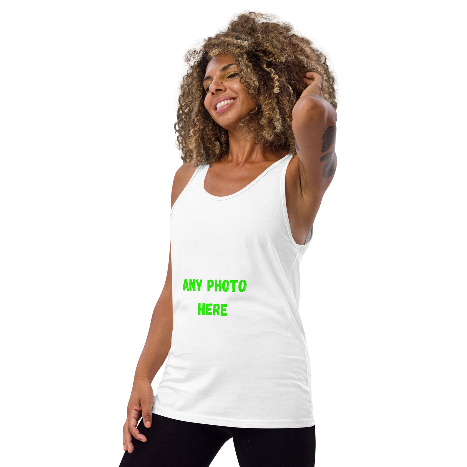 VOCE LINDX Short Sleeve T‑Shirt – Upload Your Photo or Image – 100 % Cotton Jersey, Personalised &amp; Comfortable