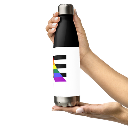 Stainless Steel Water Bottle – Straight Ally Flag | Inclusive Gender-Neutral Drinkware