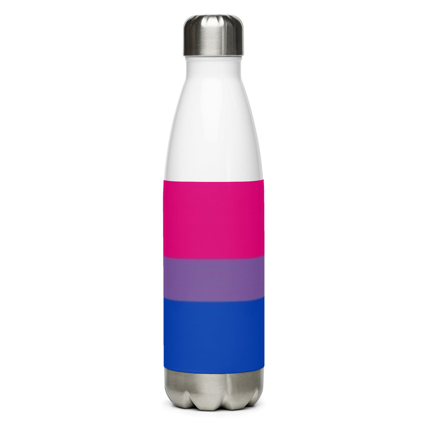 VOCE LINDX Bisexual Flag Stainless Steel Water Bottle – 500ml Double-Walled, Leak-Proof, Gloss Finish