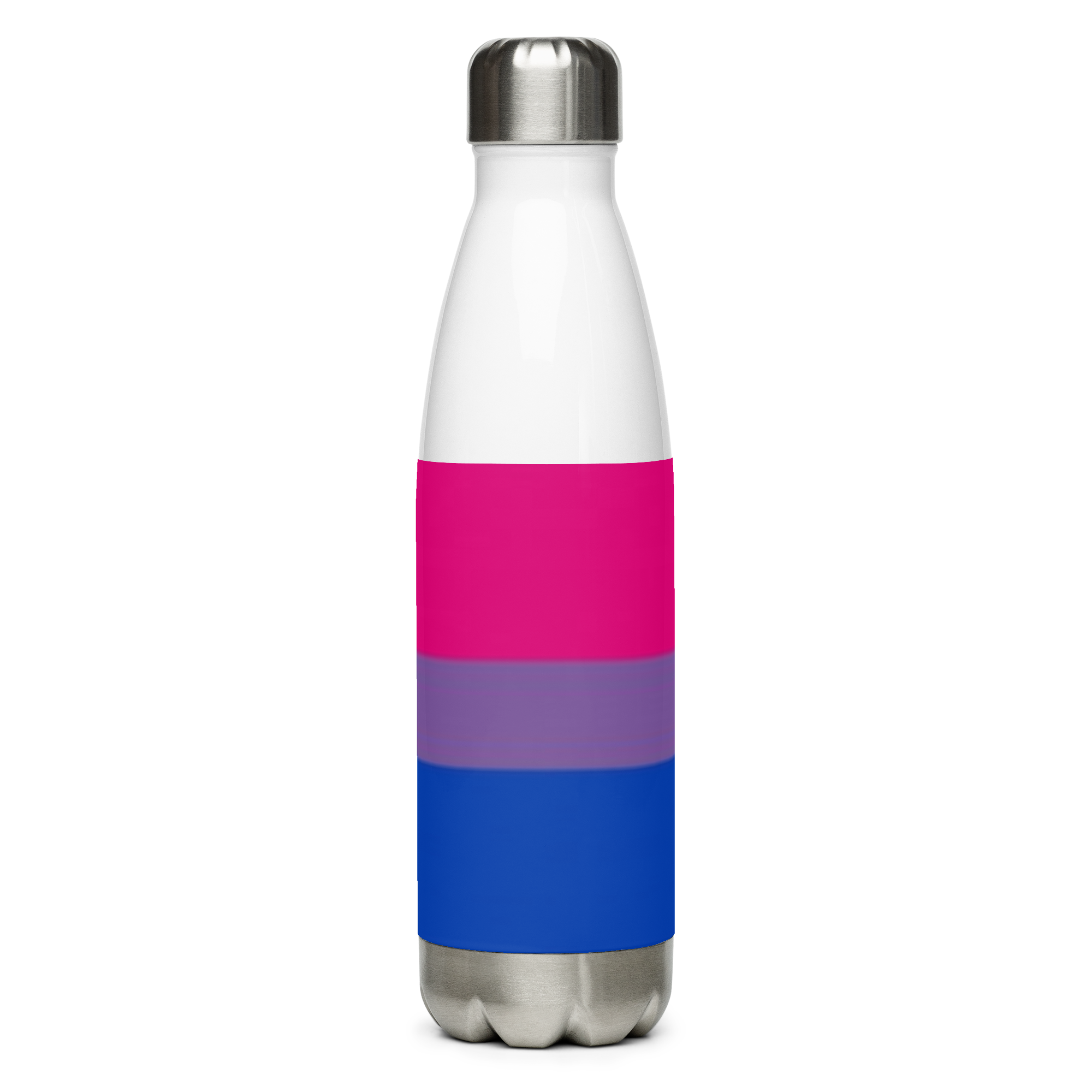 VOCE LINDX Bisexual Flag Stainless Steel Water Bottle – 500ml Double-Walled, Leak-Proof, Gloss Finish
