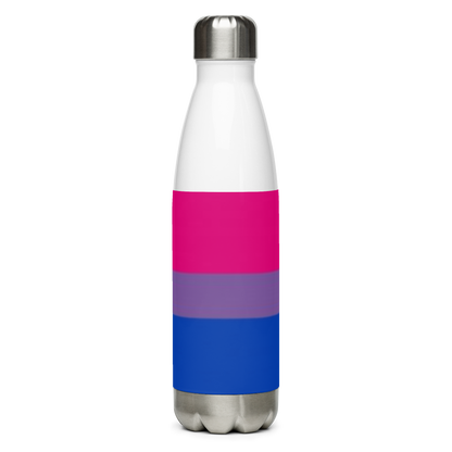 VOCE LINDX Bisexual Flag Stainless Steel Water Bottle – 500ml Double-Walled, Leak-Proof, Gloss Finish