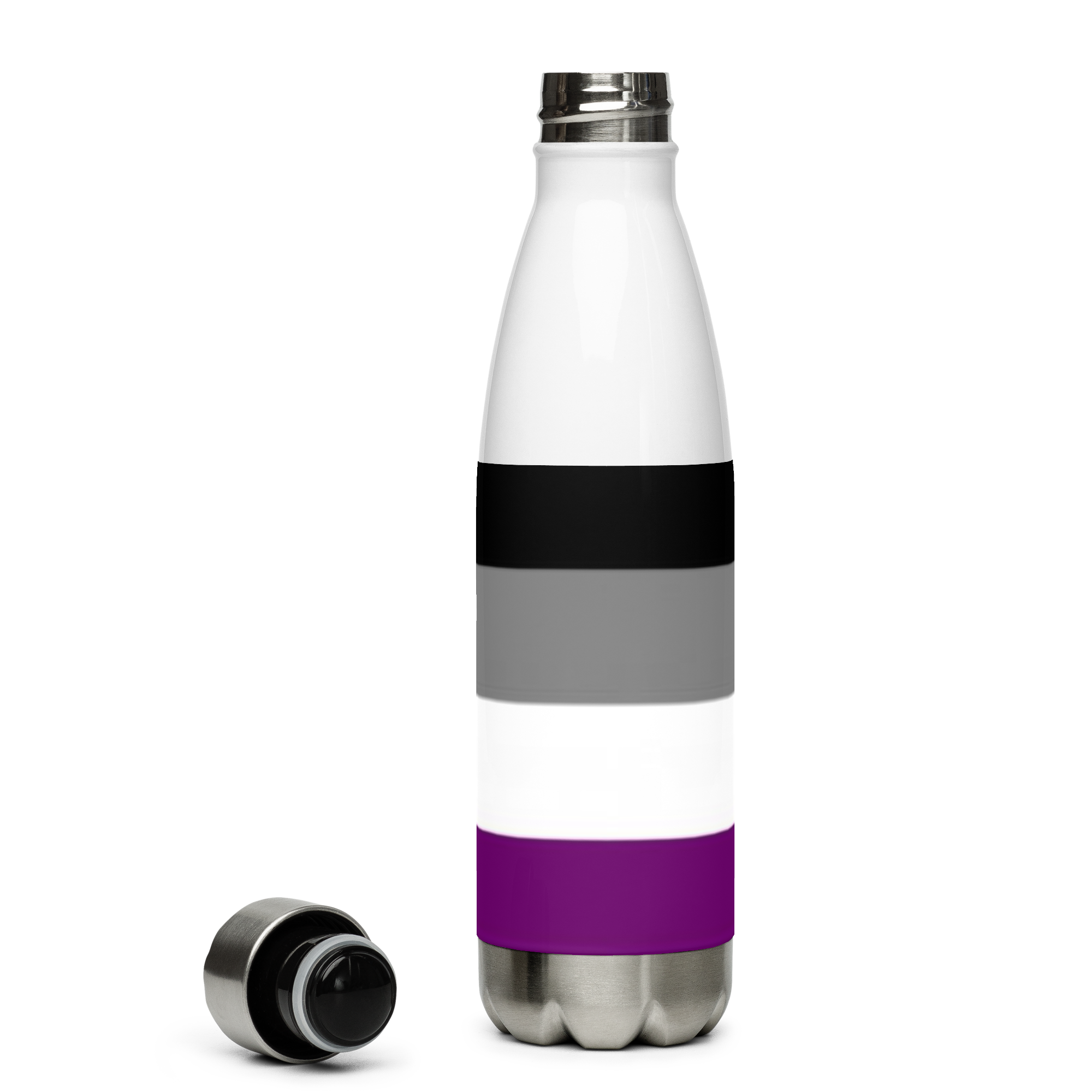 VOCE LINDX Asexual Flag Stainless Steel Water Bottle – 500 ml Vacuum-Insulated, Leak-Proof, Colourful Design