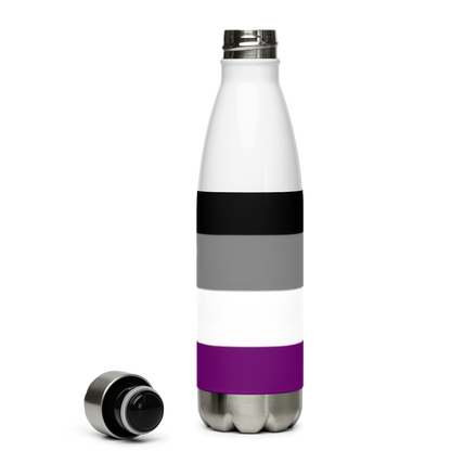 VOCE LINDX Asexual Flag Stainless Steel Water Bottle – 500 ml Vacuum-Insulated, Leak-Proof, Colourful Design