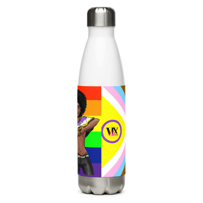 VOCE LINDX Non‑Binary &amp; Intersex‑Inclusive Pride Stainless Steel Water Bottle – 500 ml Vacuum‑Insulated, Leak‑Proof