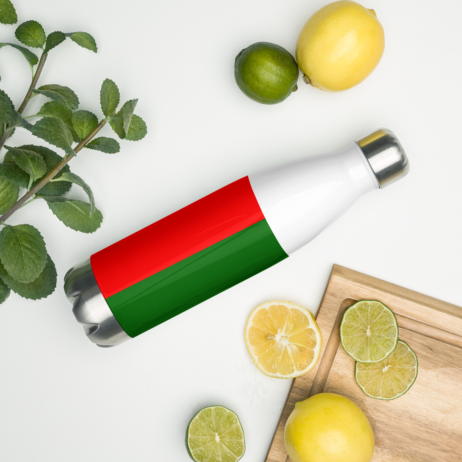 VOCE LINDX Portugal Flag Stainless Steel Water Bottle – 500ml Vacuum-Insulated, Leak-Proof, BPA-Free Flask
