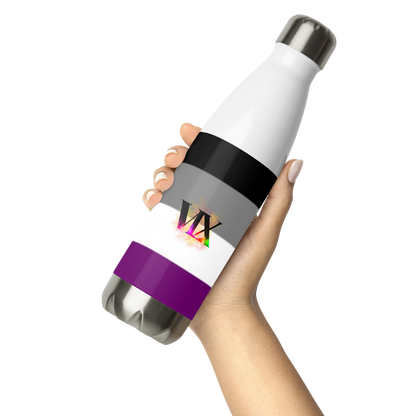 VOCE LINDX Asexual Flag Stainless Steel Water Bottle – 500 ml Vacuum-Insulated, Leak-Proof, Colourful Design
