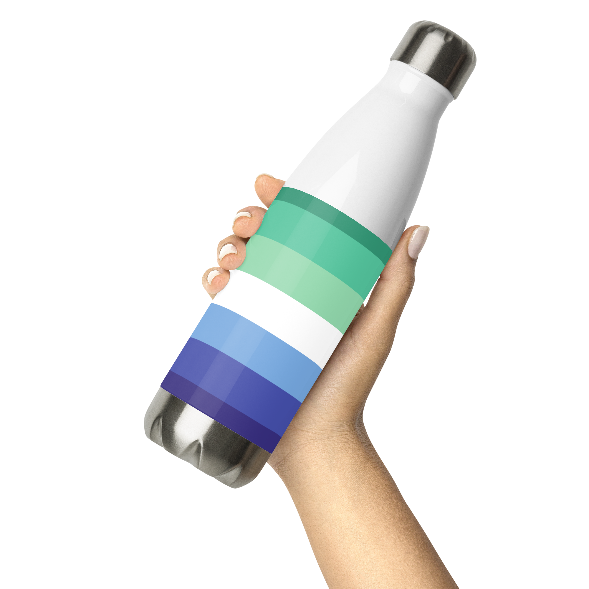 Gay Pride Flag Stainless Steel Water Bottle – 500ml Reusable BPA-Free Insulated Flask | Rainbow LGBTQIA+ Print