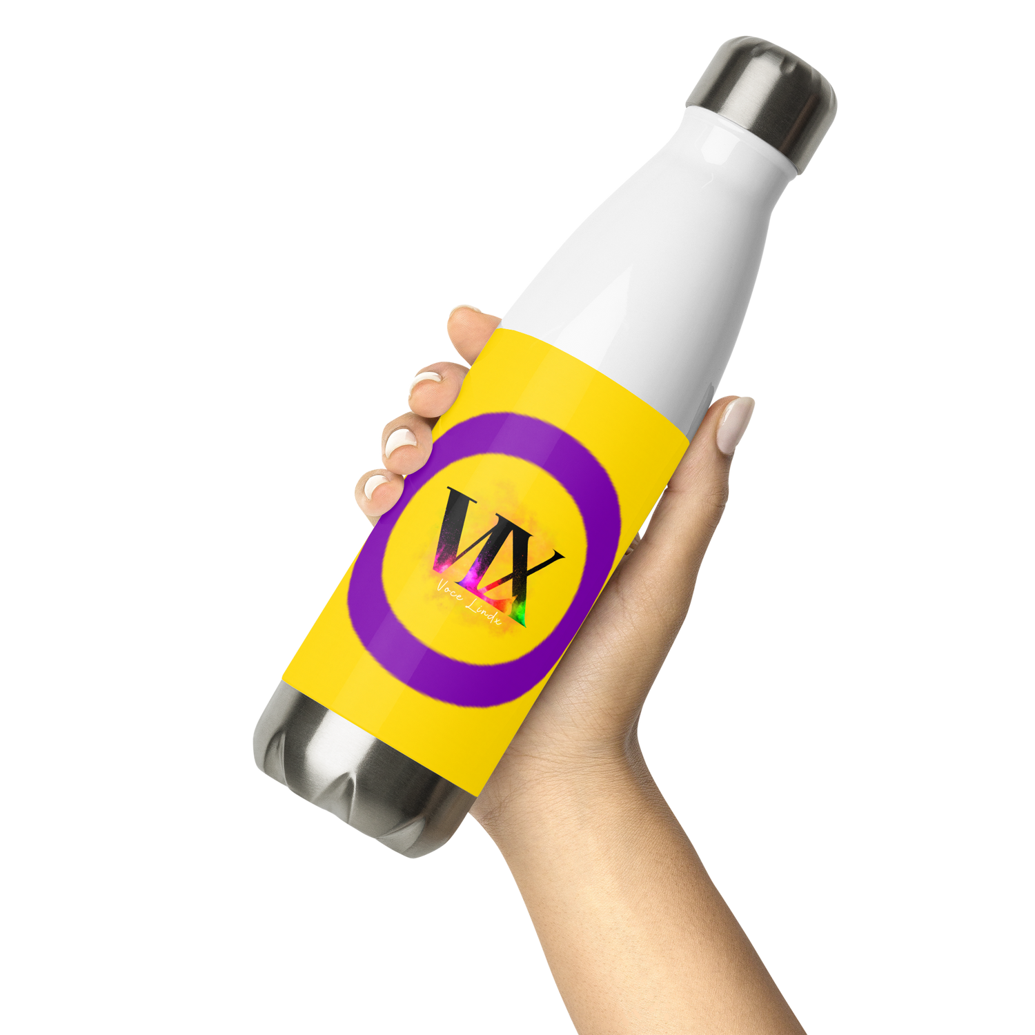 Intersex Pride Flag Stainless Steel Water Bottle – 500ml BPA-Free Reusable Insulated Flask | LGBTQIA+ Visibility Design