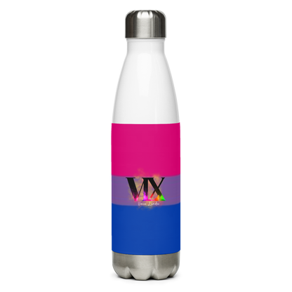 VOCE LINDX Bisexual Flag Stainless Steel Water Bottle – 500ml Double-Walled, Leak-Proof, Gloss Finish
