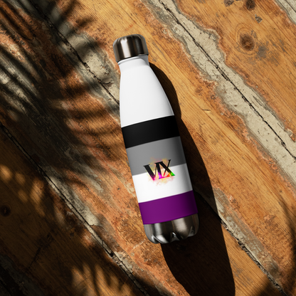 VOCE LINDX Asexual Flag Stainless Steel Water Bottle – 500 ml Vacuum-Insulated, Leak-Proof, Colourful Design