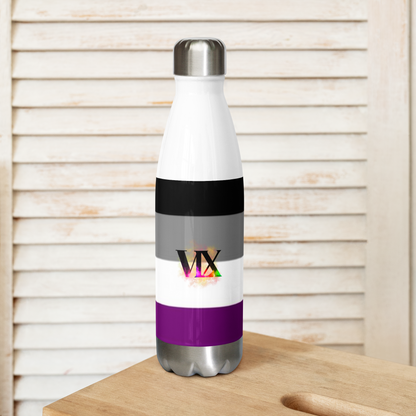 VOCE LINDX Asexual Flag Stainless Steel Water Bottle – 500 ml Vacuum-Insulated, Leak-Proof, Colourful Design