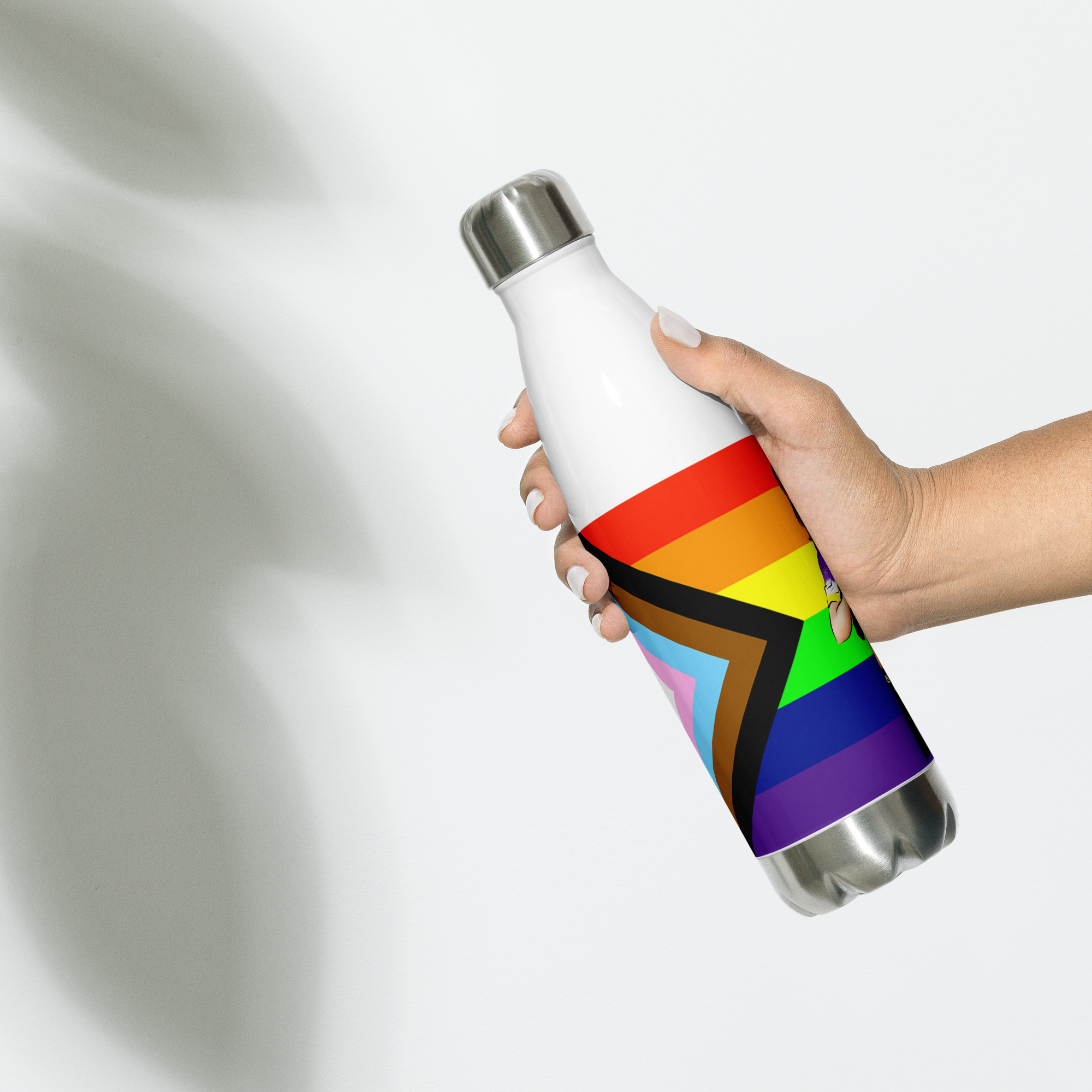 VOCE LINDX Intersex-Inclusive Nonbinary “Gender Is Over” Stainless Steel Water Bottle – 500 ml Vacuum Flask, Leak‑Proof