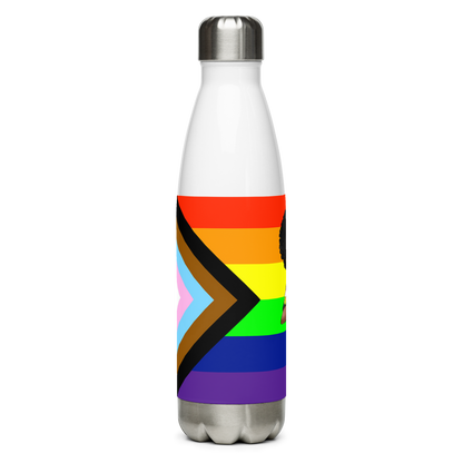 VOCE LINDX Non‑Binary &amp; Intersex‑Inclusive Pride Stainless Steel Water Bottle – 500 ml Vacuum‑Insulated, Leak‑Proof