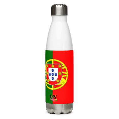 VOCE LINDX Portugal Flag Stainless Steel Water Bottle – 500ml Vacuum-Insulated, Leak-Proof, BPA-Free Flask