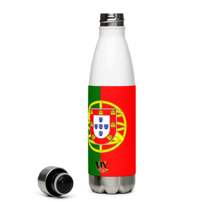 VOCE LINDX Portugal Flag Stainless Steel Water Bottle – 500ml Vacuum-Insulated, Leak-Proof, BPA-Free Flask