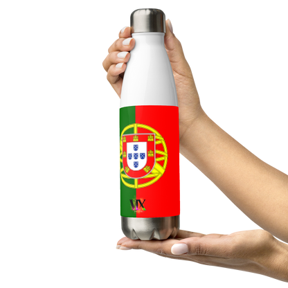 VOCE LINDX Portugal Flag Stainless Steel Water Bottle – 500ml Vacuum-Insulated, Leak-Proof, BPA-Free Flask