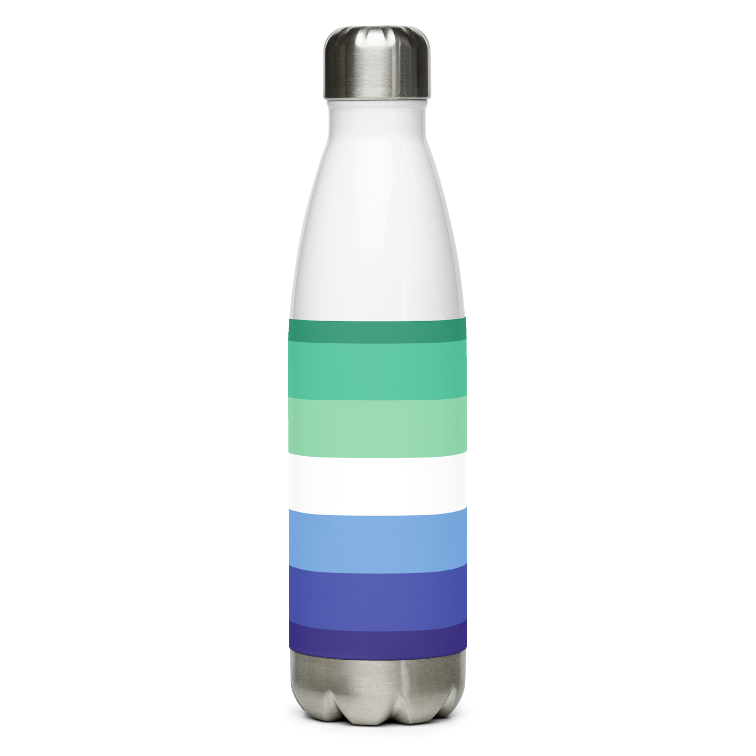 Gay Pride Flag Stainless Steel Water Bottle – 500ml Reusable BPA-Free Insulated Flask | Rainbow LGBTQIA+ Print