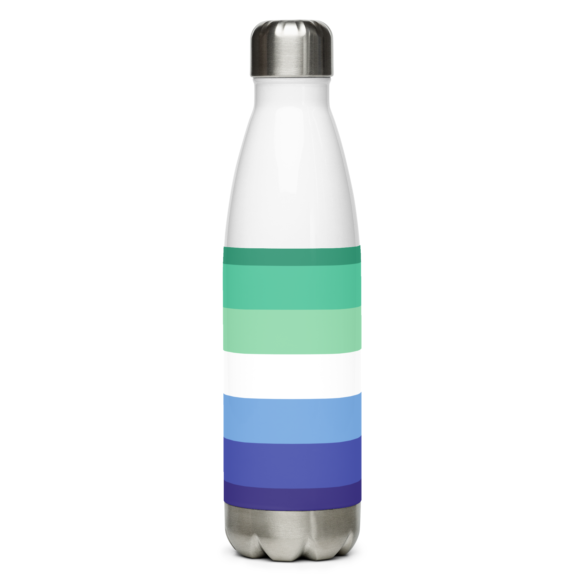 Gay Pride Flag Stainless Steel Water Bottle – 500ml Reusable BPA-Free Insulated Flask | Rainbow LGBTQIA+ Print