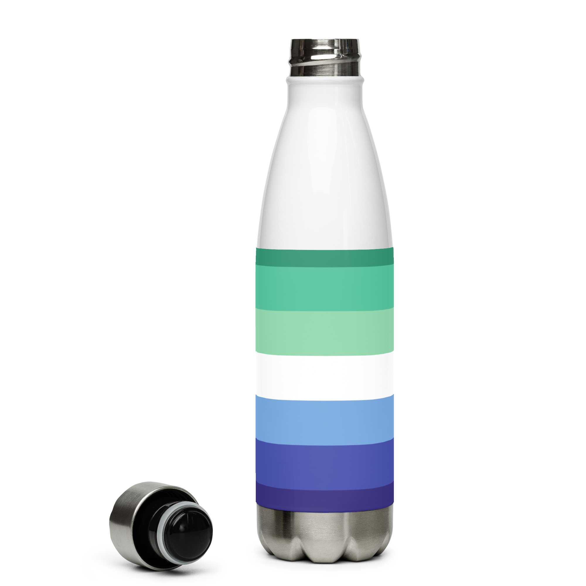 Gay Pride Flag Stainless Steel Water Bottle – 500ml Reusable BPA-Free Insulated Flask | Rainbow LGBTQIA+ Print