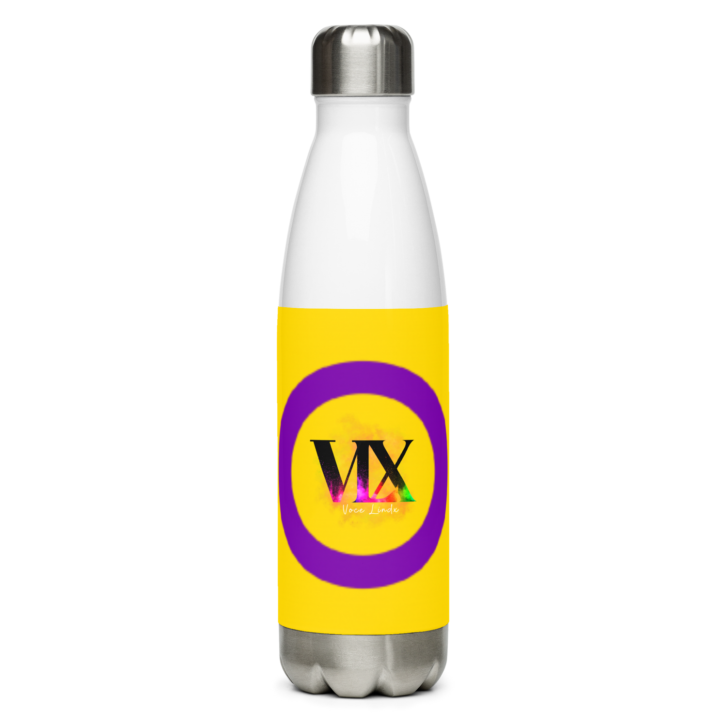 Intersex Pride Flag Stainless Steel Water Bottle – 500ml BPA-Free Reusable Insulated Flask | LGBTQIA+ Visibility Design