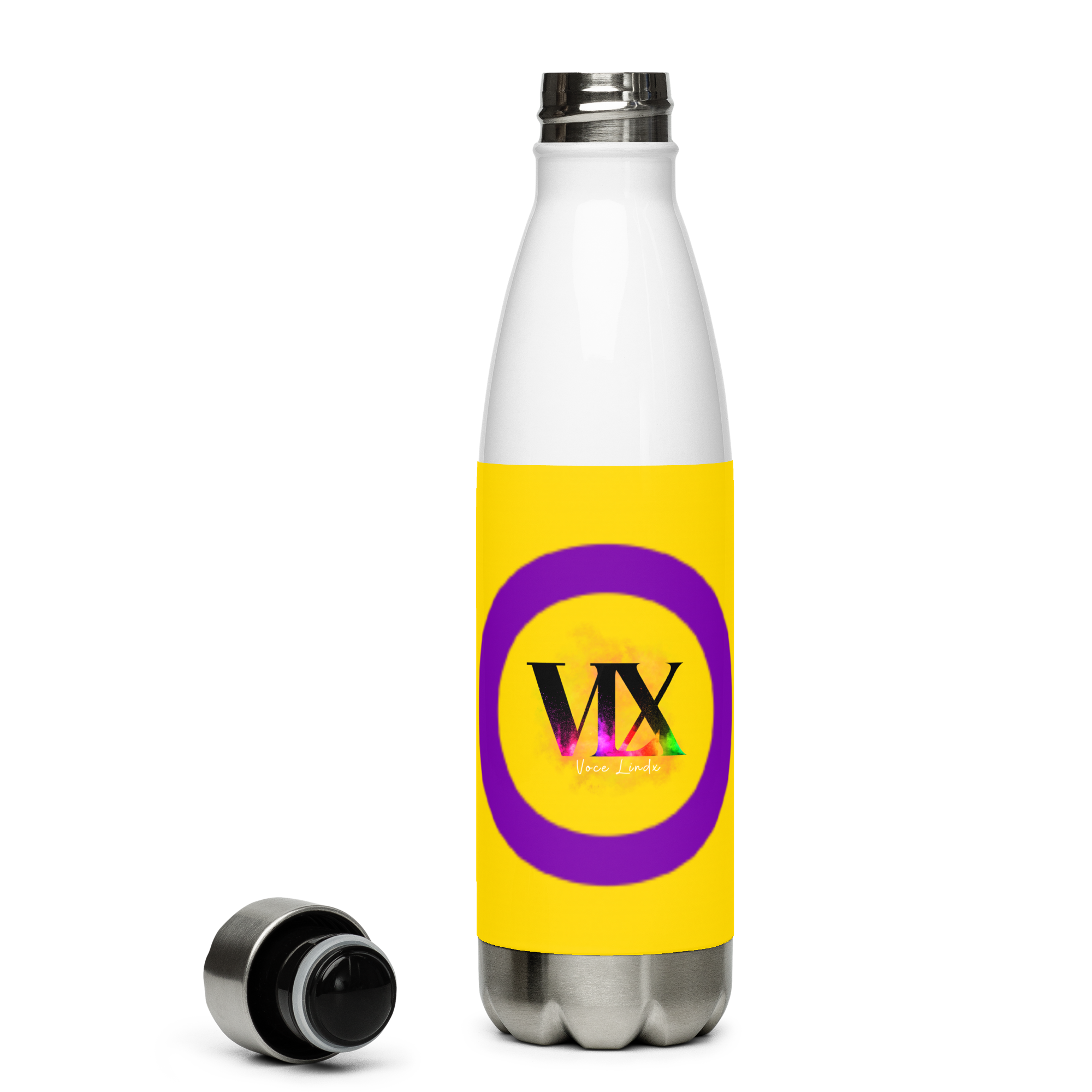 Intersex Pride Flag Stainless Steel Water Bottle – 500ml BPA-Free Reusable Insulated Flask | LGBTQIA+ Visibility Design