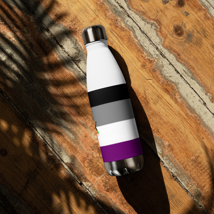 VOCE LINDX Asexual Flag Stainless Steel Water Bottle – 500 ml Vacuum-Insulated, Leak-Proof, Colourful Design