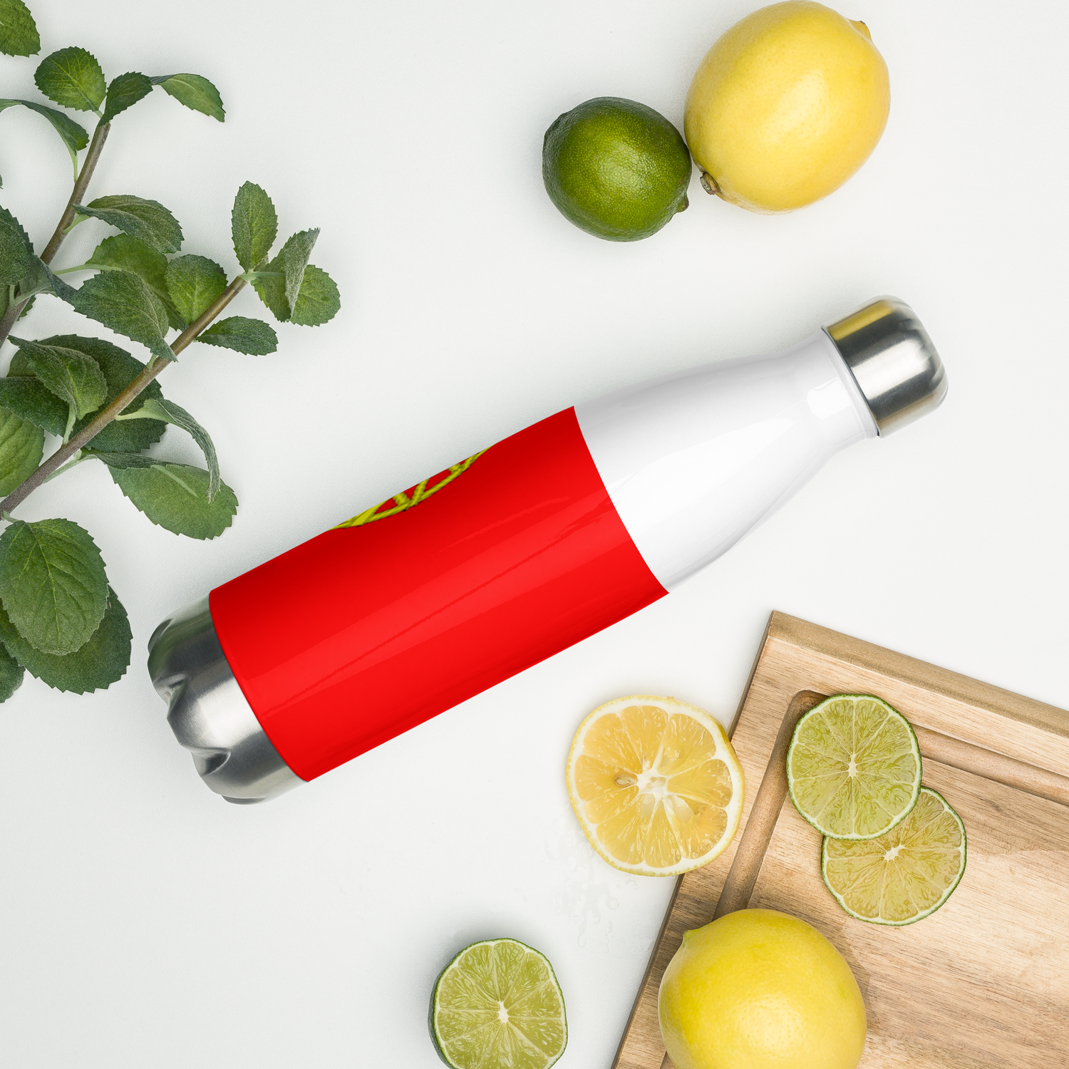 VOCE LINDX Portugal Flag Stainless Steel Water Bottle – 500ml Vacuum-Insulated, Leak-Proof, BPA-Free Flask