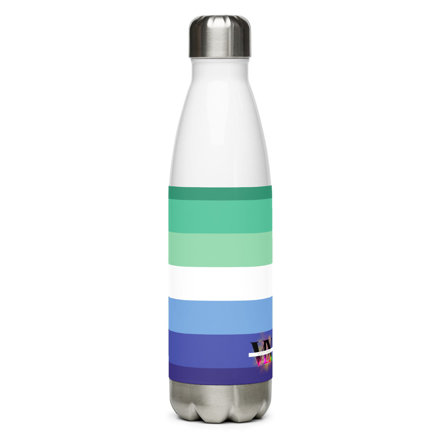 Gay Pride Flag Stainless Steel Water Bottle – 500ml Reusable BPA-Free Insulated Flask | Rainbow LGBTQIA+ Print