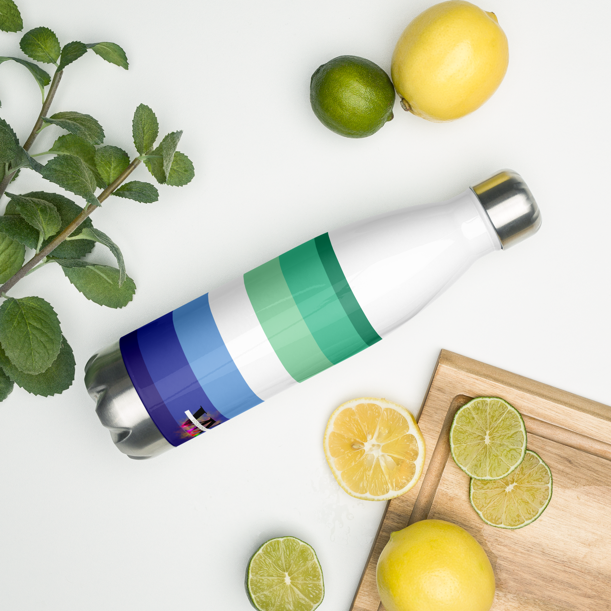 Gay Pride Flag Stainless Steel Water Bottle – 500ml Reusable BPA-Free Insulated Flask | Rainbow LGBTQIA+ Print