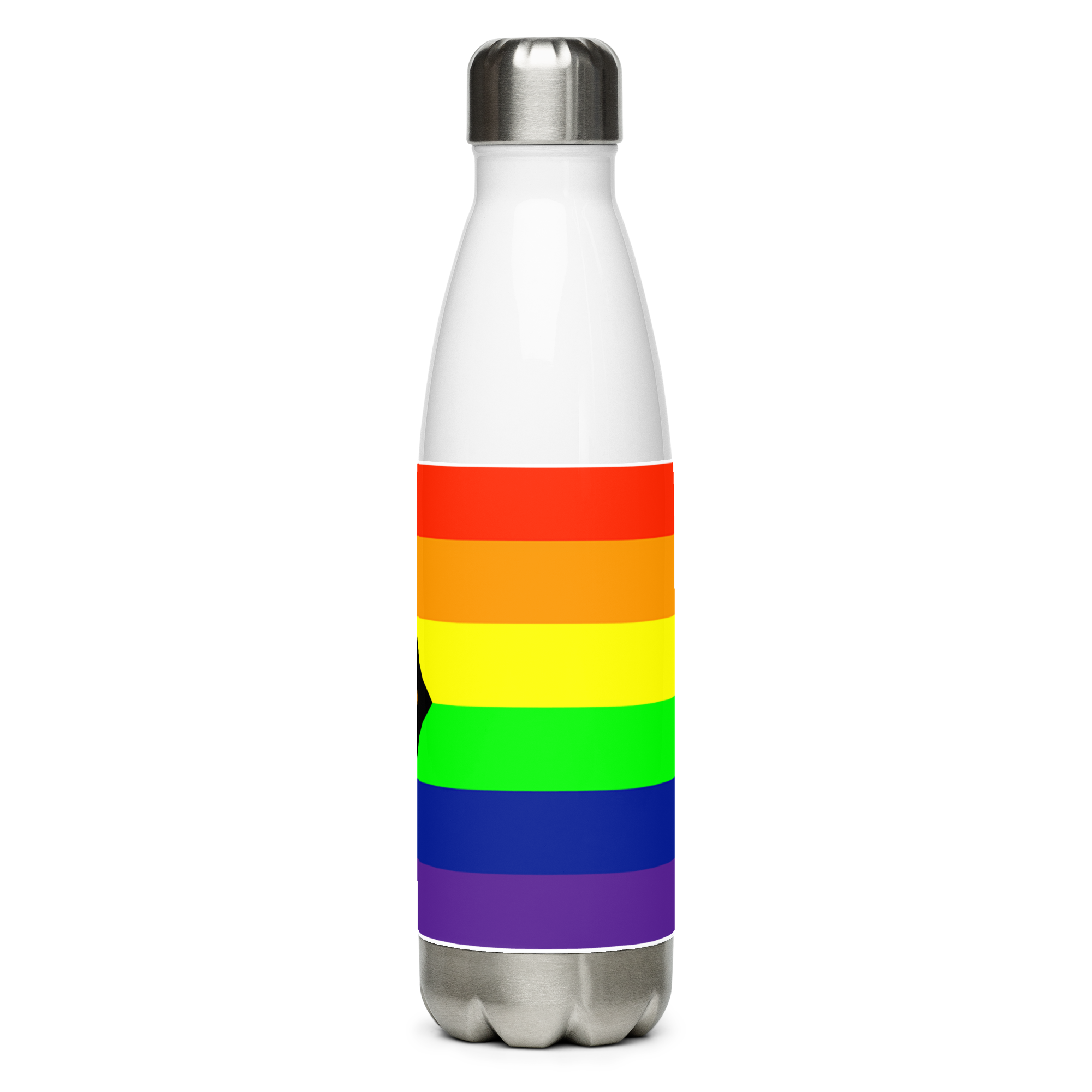 Intersex-Inclusive Pride Flag Stainless Steel Water Bottle – 500ml Reusable BPA-Free Insulated Flask | LGBTQIA+ Equality Design