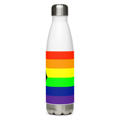 Intersex-Inclusive Pride Flag Stainless Steel Water Bottle – 500ml Reusable BPA-Free Insulated Flask | LGBTQIA+ Equality Design