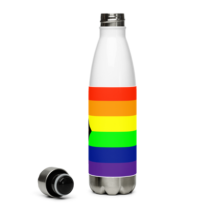 Intersex-Inclusive Pride Flag Stainless Steel Water Bottle – 500ml Reusable BPA-Free Insulated Flask | LGBTQIA+ Equality Design