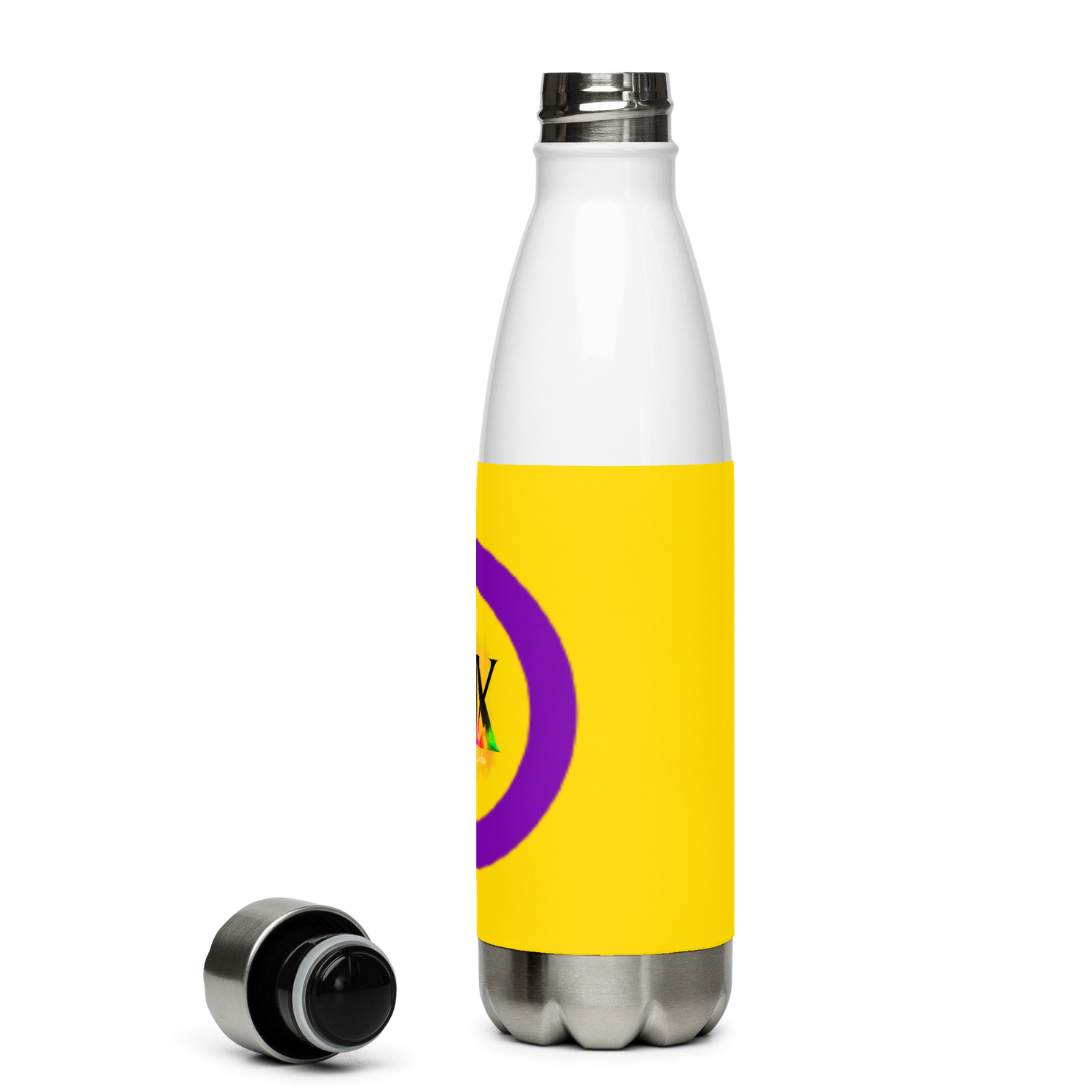 Intersex Pride Flag Stainless Steel Water Bottle – 500ml BPA-Free Reusable Insulated Flask | LGBTQIA+ Visibility Design
