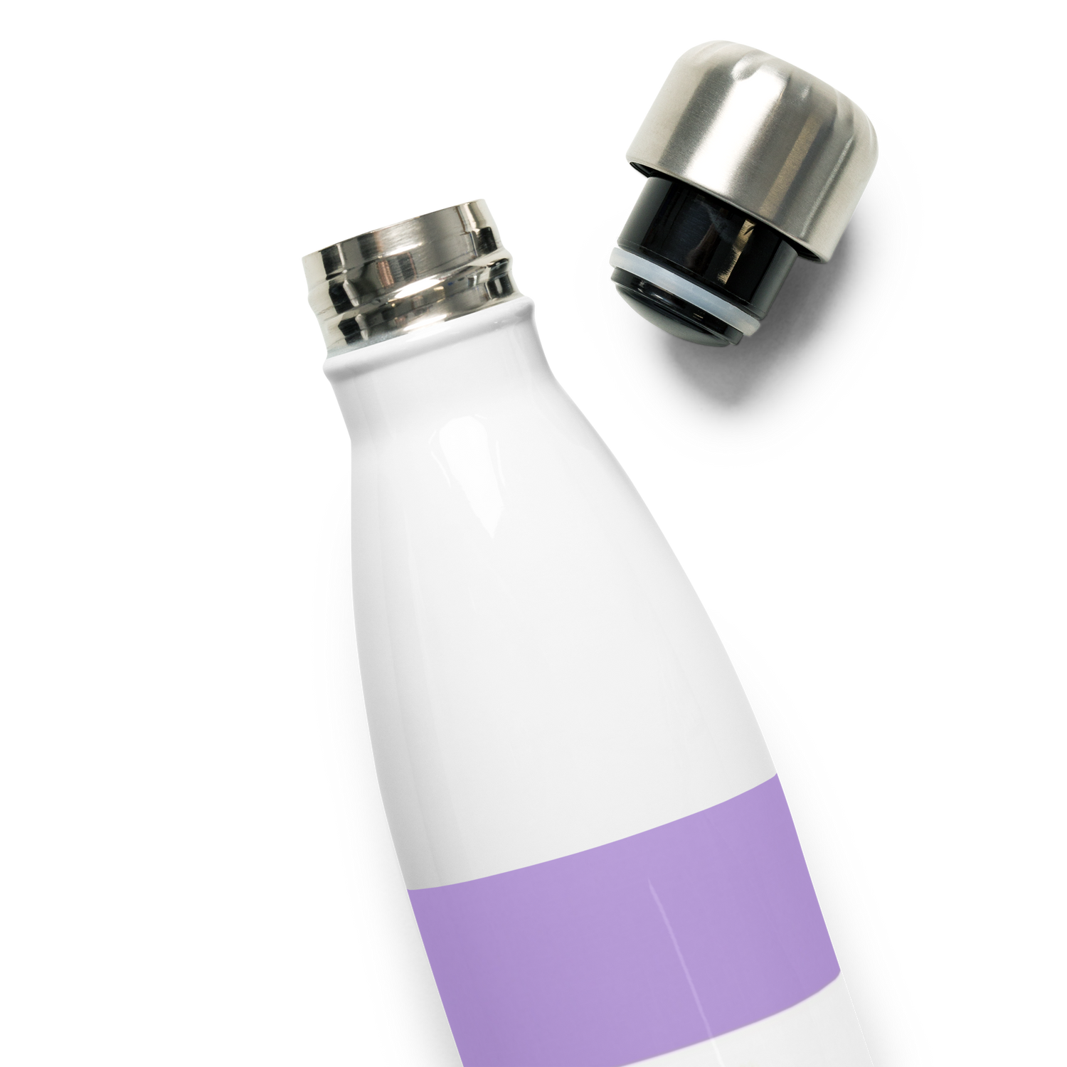 Stainless Steel Water Bottle – Genderqueer Flag | Inclusive Gender-Neutral Drinkware