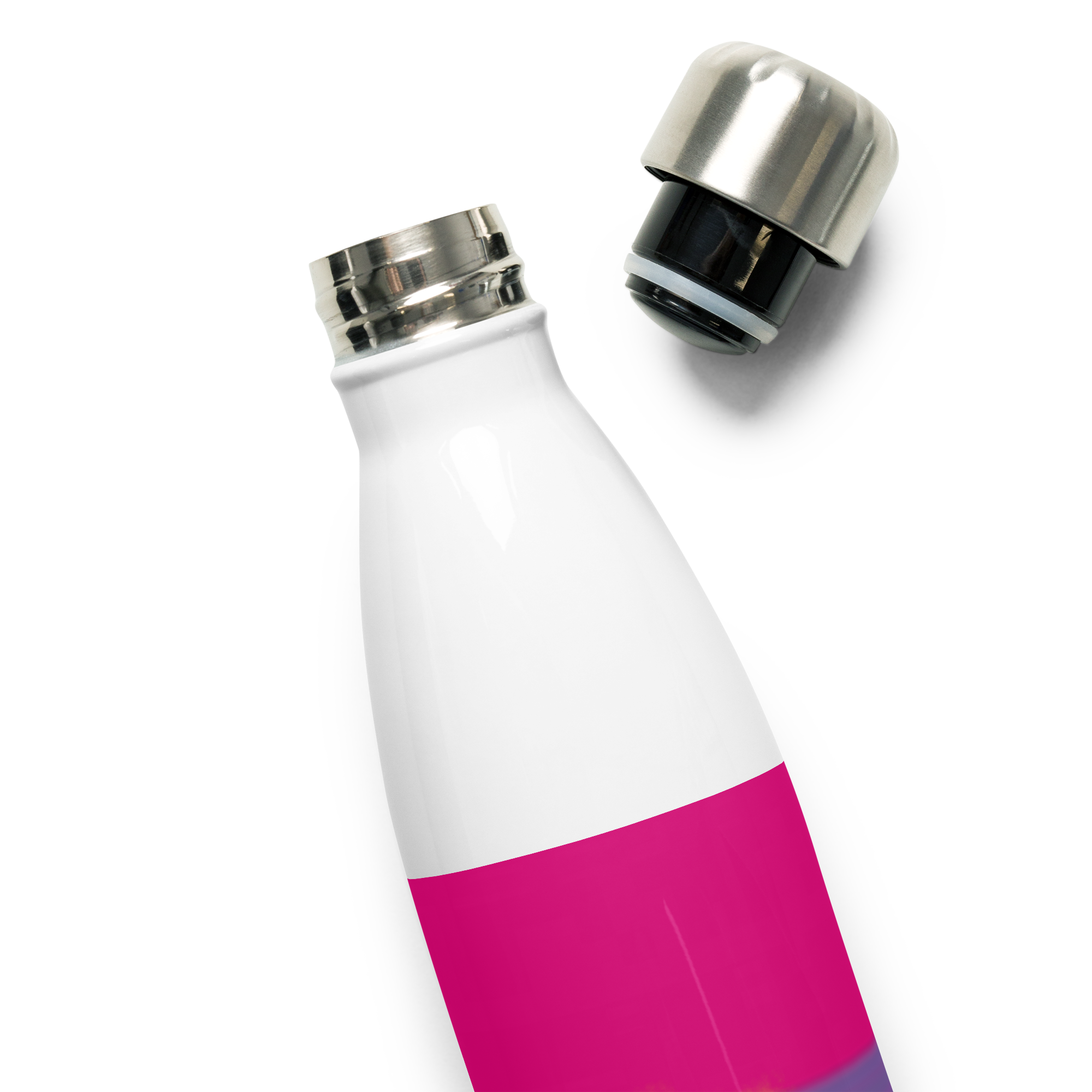 VOCE LINDX Bisexual Flag Stainless Steel Water Bottle – 500ml Double-Walled, Leak-Proof, Gloss Finish