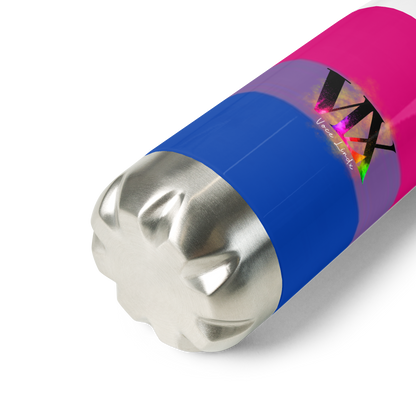 VOCE LINDX Bisexual Flag Stainless Steel Water Bottle – 500ml Double-Walled, Leak-Proof, Gloss Finish