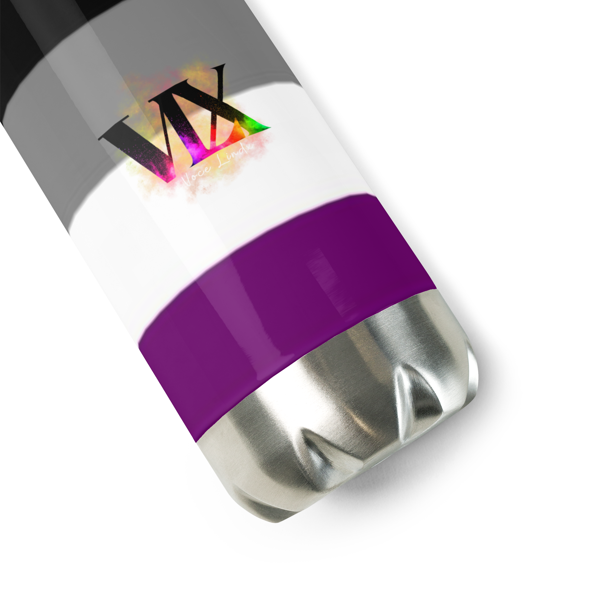 VOCE LINDX Asexual Flag Stainless Steel Water Bottle – 500 ml Vacuum-Insulated, Leak-Proof, Colourful Design