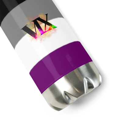 VOCE LINDX Asexual Flag Stainless Steel Water Bottle – 500 ml Vacuum-Insulated, Leak-Proof, Colourful Design