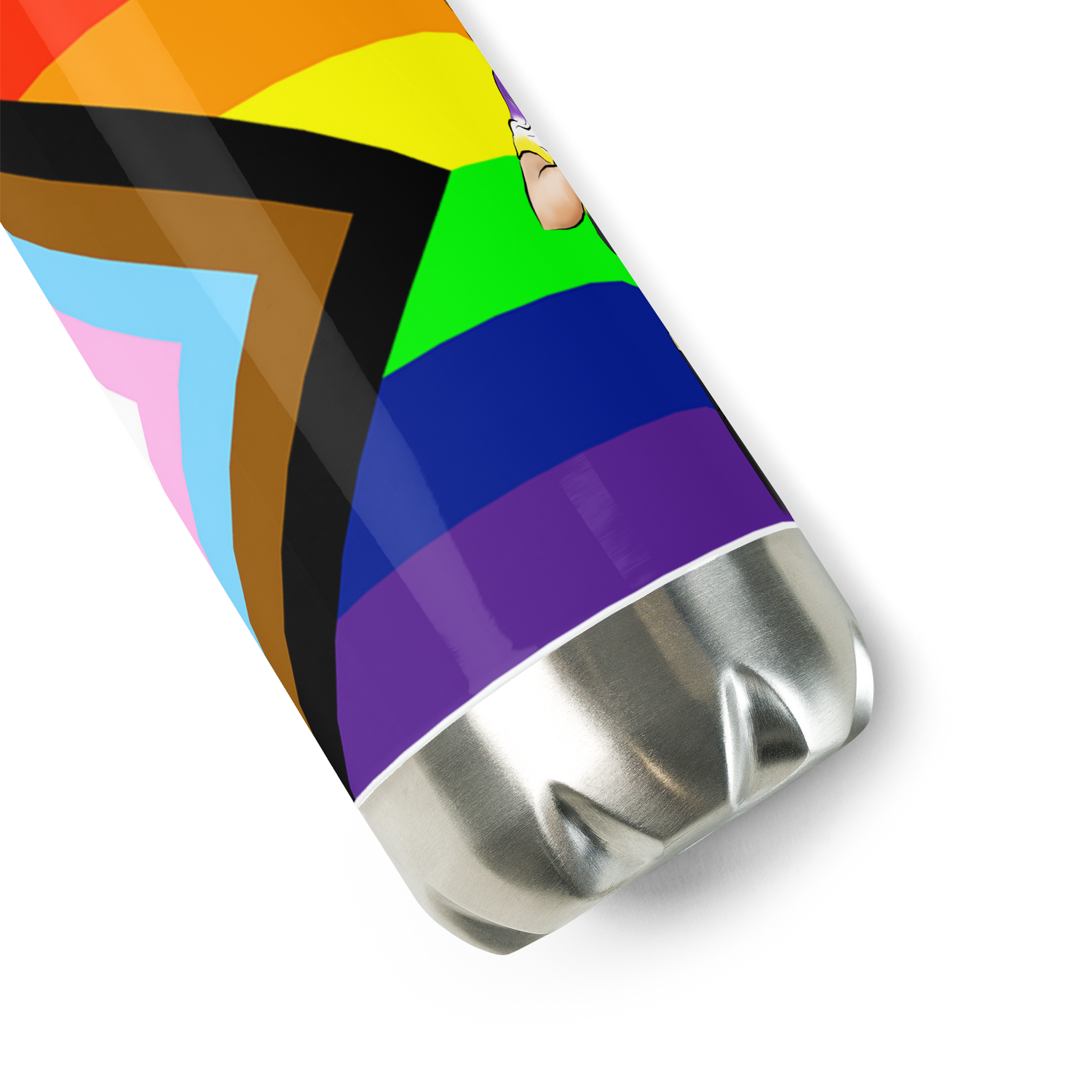 VOCE LINDX Intersex-Inclusive Nonbinary “Gender Is Over” Stainless Steel Water Bottle – 500 ml Vacuum Flask, Leak‑Proof