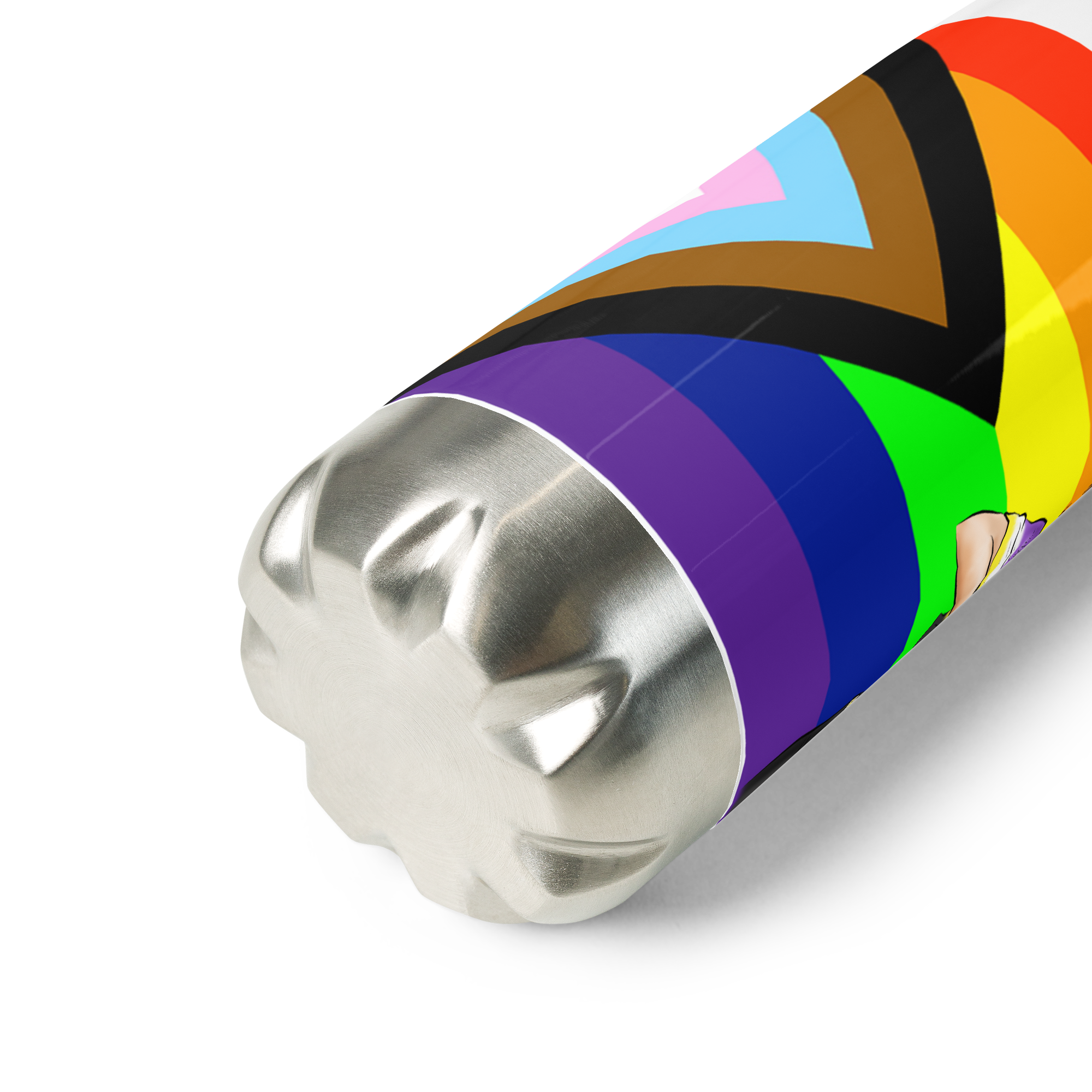 VOCE LINDX Intersex-Inclusive Nonbinary “Gender Is Over” Stainless Steel Water Bottle – 500 ml Vacuum Flask, Leak‑Proof