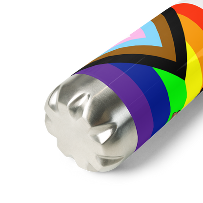 VOCE LINDX Non‑Binary &amp; Intersex‑Inclusive Pride Stainless Steel Water Bottle – 500 ml Vacuum‑Insulated, Leak‑Proof