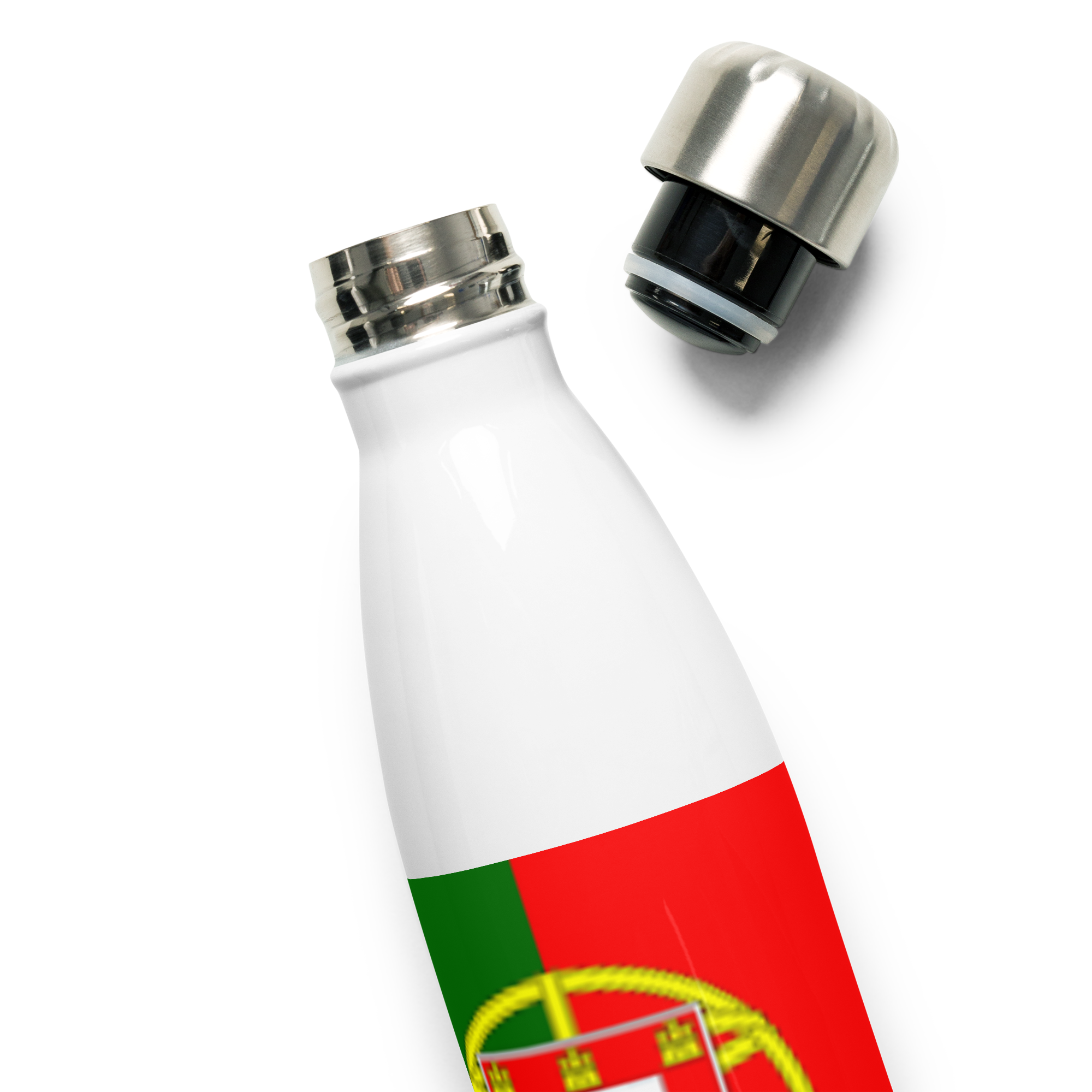 VOCE LINDX Portugal Flag Stainless Steel Water Bottle – 500ml Vacuum-Insulated, Leak-Proof, BPA-Free Flask
